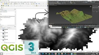 How To Create HeightMap from Contour Data using Rasterize Tool in QGIS DISPLACE Modifier 3DsMAX [upl. by Andrey876]