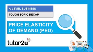 ALevel Business Tough Topic Recap  Price Elasticity of Demand  13 Apr 2021 [upl. by Wessling]