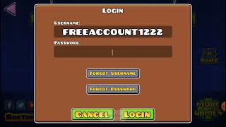 Free Account For You Only Work On Geometry Dash [upl. by Eldwin]