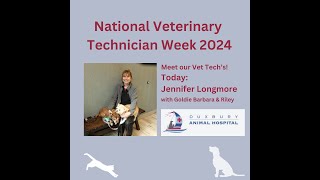 National Veterinary Technician Week 2024  Meet Jennifer [upl. by Noffihc]