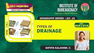 Types of Drainage Lec 15  Landform Development Fluvial Landforms UPSC Geography Optional  IB [upl. by Soule]