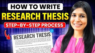 How to write a Research Thesis or Dissertation  Stepbystep process amp AI tools [upl. by Atiragram]