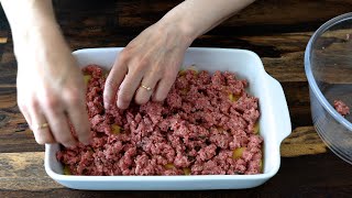 Einfaches und Schnelles Rezept Kartoffeln mit Hackfleisch erfreuen die ganze Familie [upl. by Nylad]