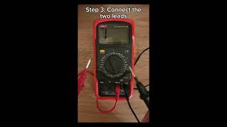 How to check if our multimeter is working shorts electronics multimeter [upl. by Keemahs544]