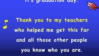 Kindergarten Graduation Song with Lyrics  Karaoke Sing Along [upl. by Cristoforo]