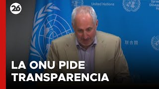 🚨La ONU pide transparencia en Venezuela [upl. by Sirotek]