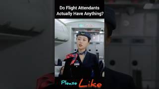 Do Flight Attendants Actually Have Anything shorts [upl. by Ydisahc]