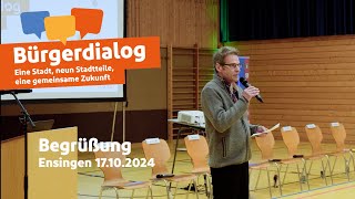 Bürgerdialog 2024 Ensingen  Begrüßung [upl. by Llehcor]