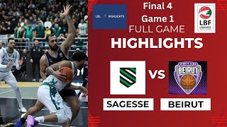 Sagesse vs Beirut Full Game Highlights Final 4 Game 1 20232024 [upl. by Silvano475]