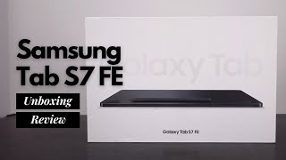 Samsung Galaxy Tab S7 FE Unboxing and Review  Best Features [upl. by Alamaj]