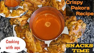 Mix Pakora RecipePakora Recipe Besan Fitters  Healthy SnacksCrispy Fitters  cookingwithaqu [upl. by Oberon536]