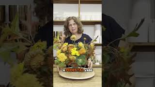 Stunning Fall Floral Arrangement in Pedestal Vase [upl. by Petite351]