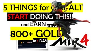 MIR4 Beginners Guide to Proficient Gold Farming 5 Tips for New ALT mir4 mir4global mir4tagalog [upl. by Karmen]