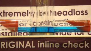 WaStop Inline Check Valve demo WEFTEC 2010 [upl. by Keisling]