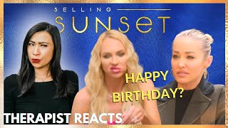 Selling Sunset  Therapist Reacts to Christine and Marys TENSE Conversation [upl. by Ardle]