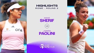 Mayar Sherif vs Jasmine Paolini  2024 Rome Round 2  WTA Match Highlights [upl. by Olim]