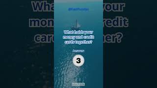 What holds your money and credit cards together shorts braintest puzzle [upl. by Maze699]