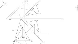 Sistema diédrico Hallar altura de tetraedro Caso 2 [upl. by Thalia]