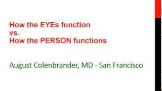 How the Eyes Function vs How the Patient Functions [upl. by Gilmore]