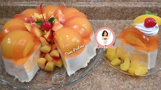 Gelatina Durazno con Mosaico de Yoghurt 🍑😋 [upl. by Alue121]