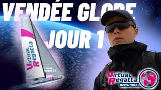 VENDEE GLOBE 2024 Jour 1 Virtual Regatta offshore [upl. by Lleval625]