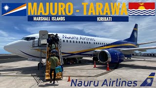 TRIPREPORT  Nauru Airlines ECONOMY  Boeing 737300  Majuro  Tarawa [upl. by Elwee]