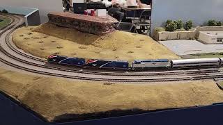 N Scale Amtrak tripleheader at the Timonium Train Show [upl. by Dallas]