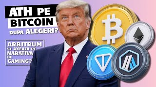 BITCOIN SPRE 40K SAU 90K DUPA ALEGERI  Ethereum Arbitrum EtherFI si Ton au vesti interesante [upl. by Adnohr]