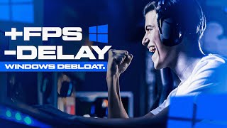 OTIMIZANDO O PC COM DEBLOAT AUMENTAR O FPS NOS JOGOS E REDUZIR O DELAY  DEBLOAT WINDOWS 10 2024 [upl. by Shannen539]