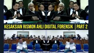 Part 2  Kesaksian RISMON Ahli DIGITAL FORENSIK Dalam Sidang PK 6 Terpidana Kasus Vina Eki Cirebon [upl. by Arraet131]