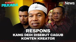 Disindir Warganet sebagai Cagub Konten Kreator Dedi Mulyadi Beri Tanggapan [upl. by Cassius611]