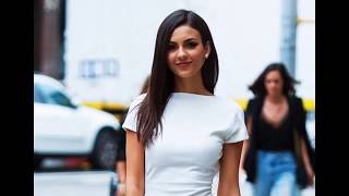 Look of the Day Victoria Justice Wore a Minidress over Pants [upl. by Arednaxela255]