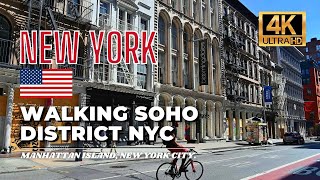 🇺🇸 Walking New York City  Luxury Shopping Soho District 4K Ultra HDR60fps [upl. by Leeth]