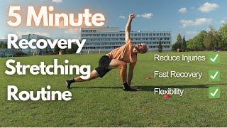 The BEST Recovery Stretching Routine For Footballers  Reduce Injuries and Fast Recovery Time [upl. by Hearsh]