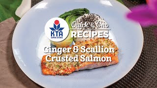 Ginger amp Scallion Crusted Salmon by Chef Ryan Covert [upl. by Anelagna942]