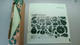 Cleanomic  Compostable Zip Lock Gallon Bags  Review [upl. by Murtha987]