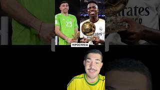 A HIPOCRISIA DA BOLA DE OURO COM O EMILIANO MARTINEZ E VINICIUS JR [upl. by Trin699]