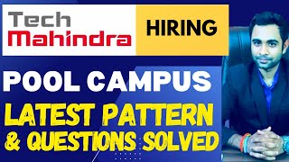 🔴TechMahindra Pool Campus Hiring  TechMahindra Latest Pattern 2024 [upl. by Maillliw]