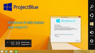 Windows 10 but it looks like Windows 81 ProjectBlue review [upl. by Jeffie]