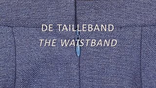 Het naaien van een tailleband  Sewing a waistband [upl. by Atronna]