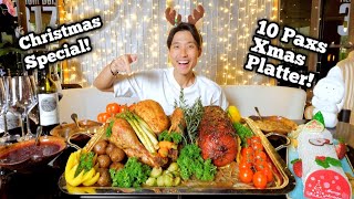 Epic 10 Pax Christmas Platter Eating Challenge  Team Zermatt Christmas Special [upl. by Koffler422]