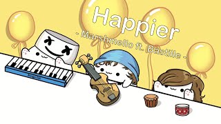 Marshmello ft Bastille  Happier cover by Bongo Cat 🎧 [upl. by Elauqsap]