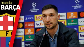 CHAMPIONS LEAGUE  POLITANO del NÁPOLES quotSabemos que el BARÇA sufre en defensaquot [upl. by Aillicec]