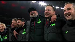 Jurgen Klopp amazing Celebration after winning Carabao Cup thrilling final [upl. by Nannette]