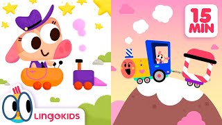 ABC TRAIN SONG 🚂  More vehicle songs for kids  Lingokids [upl. by Chaker]