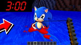 JAMAIS PÊCHER SONIC 2 DANS CE LAC A 3h00 Du MATIN Sur MINECRAFT [upl. by Ahsinit808]