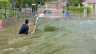 Clearing the Clog Uncovering a Flooded Street Drain [upl. by Ninnetta]