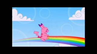 Pink Fluffy Pikachu Dancing on Rainbows [upl. by Nrubua594]