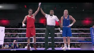 Imane Khelif DEFEATS Luca Hamori of Hungary in Olympic Boxing  Imane Khelif DEFEATS Luca Hamori [upl. by Enyawal540]