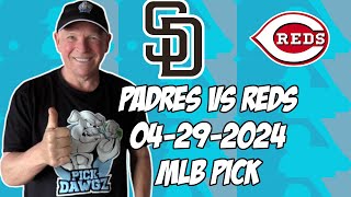 San Diego Padres vs Cincinnati Reds 42924 MLB Pick amp Prediction  MLB Betting Tips [upl. by Nadeen]